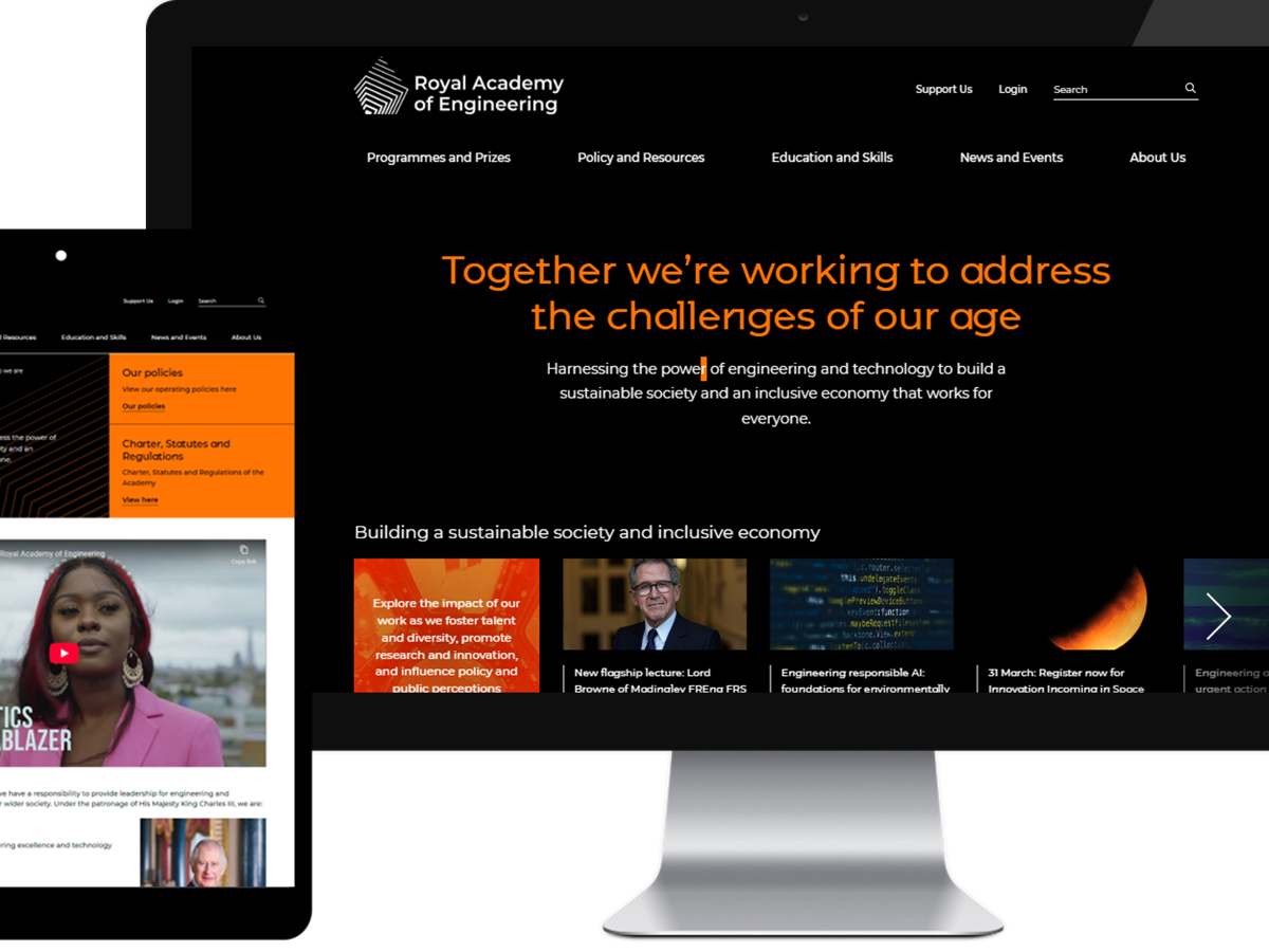 New Digital Experience Enhancements for the Royal Academy of Engineering — inline image 1