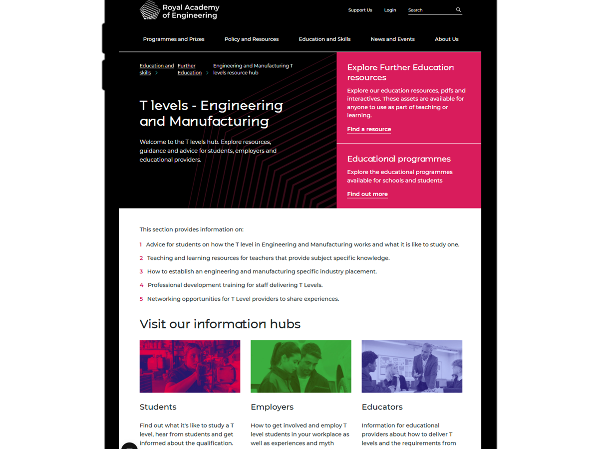 New Digital Experience Enhancements for the Royal Academy of Engineering — inline image 2